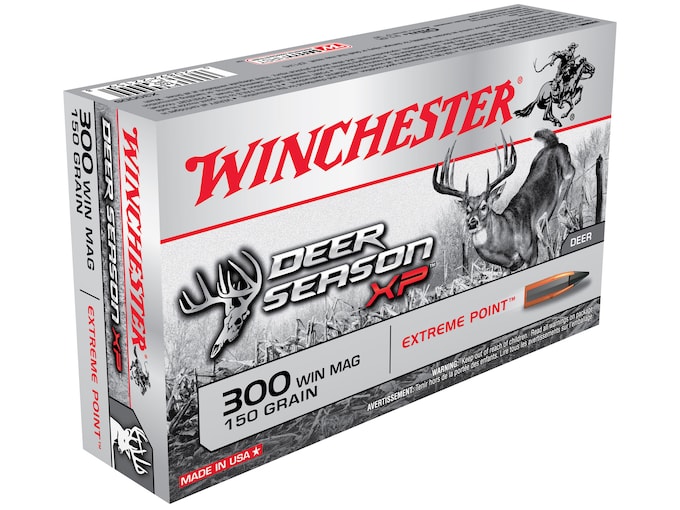 Winchester Deer Season XP Ammunition 300 Winchester Magnum 150 Grain Extreme Point Polymer Tip Box of 20