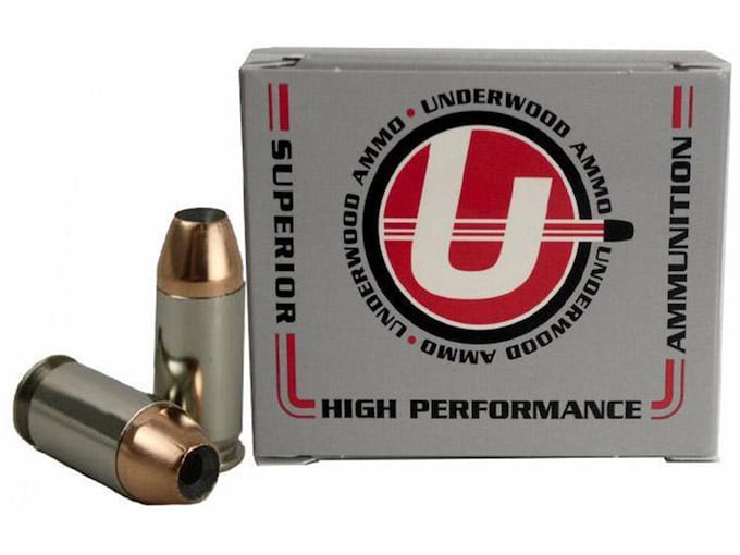 Underwood Ammunition 45 ACP +P 185 Grain Jacketed Hollow Point Box of 20
