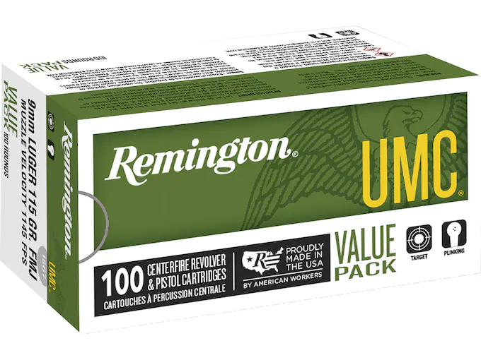 Remington UMC Ammunition 9mm Luger Full Metal Jacket