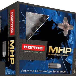 Norma Home Defense MHP Ammunition 45 ACP 175 Grain Solid Hollow Point Lead Free Box of 20