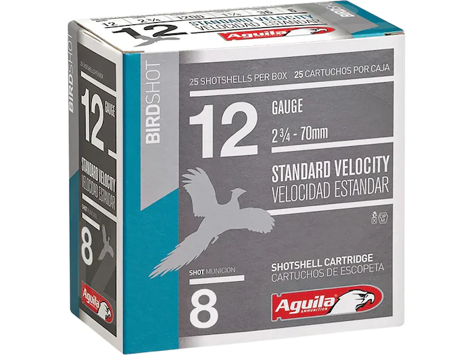Aguila Standard Velocity Ammunition 12 Gauge 2-3/4" 1-1/8 oz