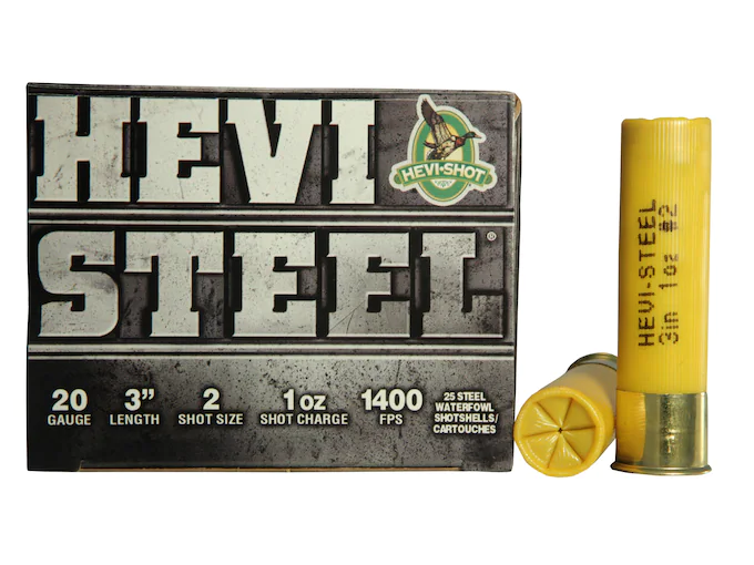 Hevi-Shot Hevi-Steel Waterfowl Ammunition 20 Gauge 3" 7/8 oz #2 Non-Toxic Shot