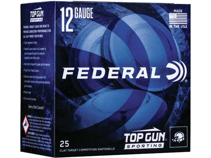 Federal Top Gun Sporting 1300 Ammunition 12 Gauge 2-3/4" 1 oz