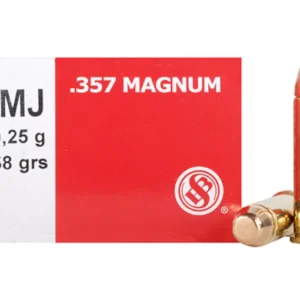 Sellier & Bellot Ammunition 357 Magnum 158 Grain Full Metal Jacket Box of 50