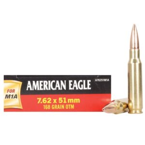 Federal American Eagle Ammunition 7.62x51mm NATO 168 Grain Open Tip Match