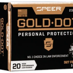 Speer Gold Dot Ammunition 327 Federal Magnum 100 Grain Jacketed Hollow Point