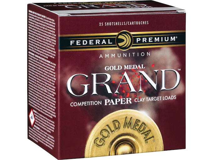 Federal Premium Gold Medal Grand Handicap Paper Ammunition 12 Gauge 2-3/4" 1-1/8 oz