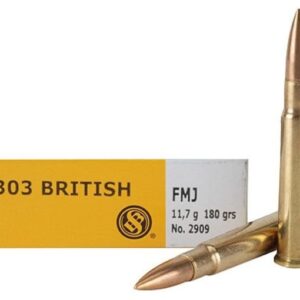 Sellier & Bellot Ammunition 303 British 180 Grain Full Metal Jacket Box of 20