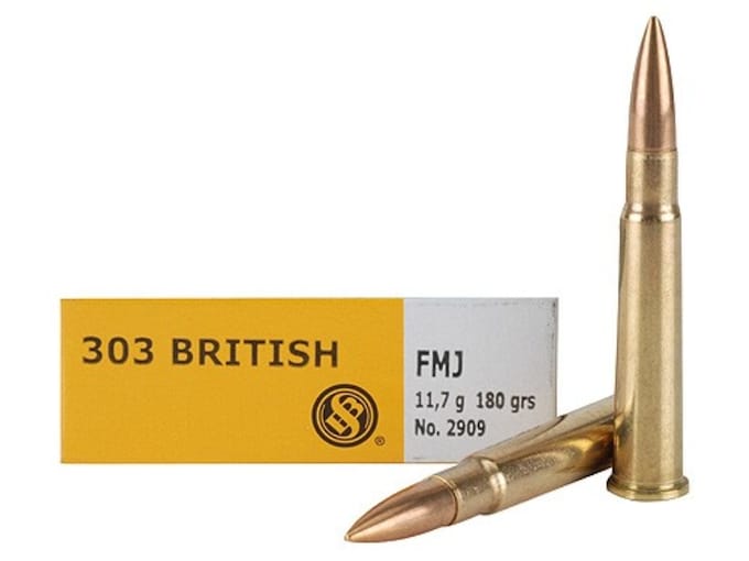 Sellier & Bellot Ammunition 303 British 180 Grain Full Metal Jacket Box of 20