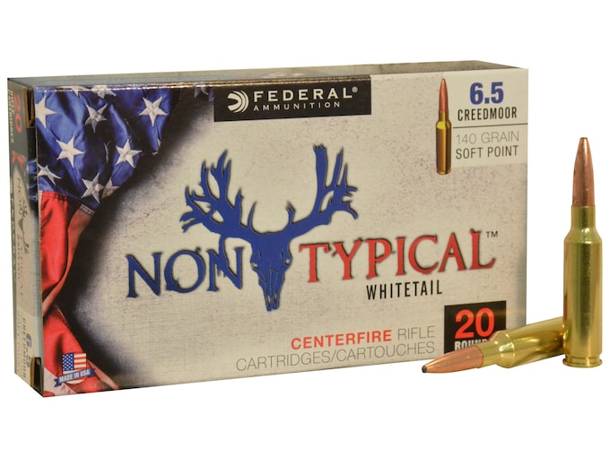 Federal Non-Typical Ammunition 6.5 Creedmoor 140 Grain Soft Point Boat Tail Box of 20