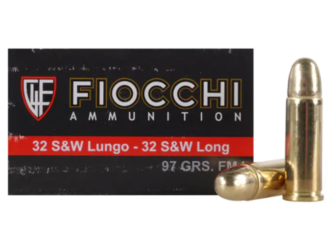 Fiocchi Shooting Dynamics Ammunition 32 S&W Long 97 Grain Full Metal Jacket Box of 50