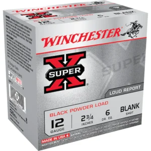 Winchester Super-X Black Powder Blank Ammunition 12 Gauge 2-3/4" Box of 25