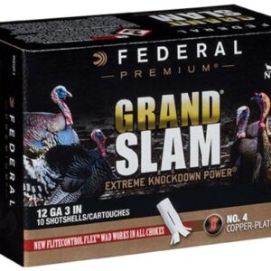 Federal Premium Grand Slam Turkey Ammunition 12 Gauge Buffered Copper Plated Shot Flightcontrol Flex Wad