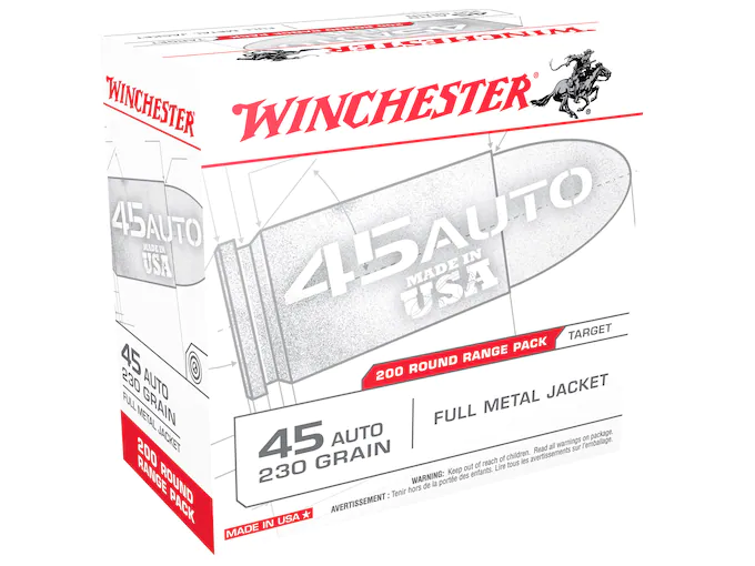 Winchester USA Ammunition 45 ACP 230 Grain Full Metal Jacket