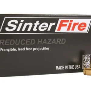 SinterFire Reduced Hazard Ammunition 40 S&W 125 Grain Frangible Flat Nose Lead Free