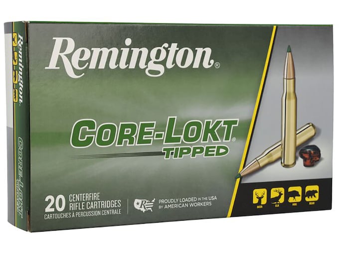 Remington Core-Lokt Tipped Ammunition 308 Winchester 150 Grain Polymer Tip Box of 20