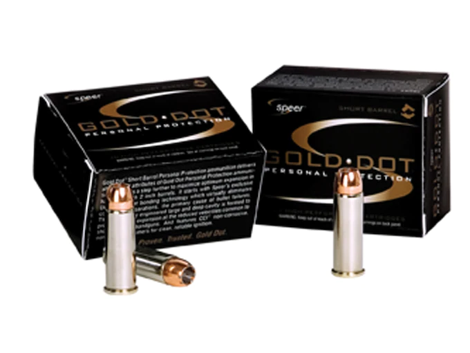 Speer Gold Dot Short Barrel Ammunition 38 Special +P 135 Grain Jacketed Hollow Point