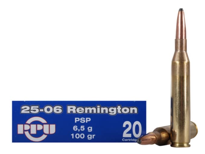 Prvi Partizan Ammunition 25-06 Remington 100 Grain Pointed Soft Point Box of 20