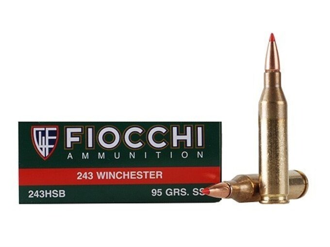 Fiocchi Extrema Ammunition 243 Winchester 95 Grain Hornady SST Box of 20