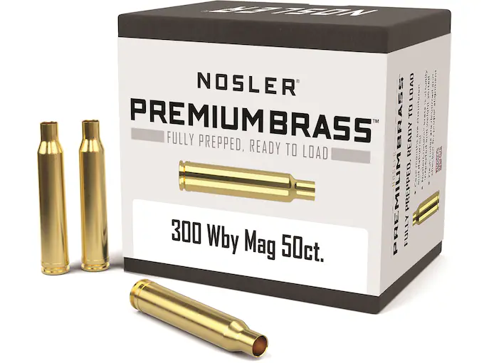 Nosler Custom Brass 300 Weatherby Magnum Box of 50