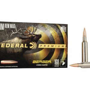 Federal Premium Ammunition 7mm Remington Magnum 168 Grain Berger Hybrid Hunter Box of 20