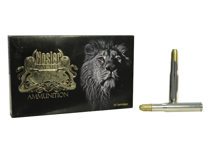 Nosler Safari Ammunition 404 Jeffery 400 Grain Solid Box of 20
