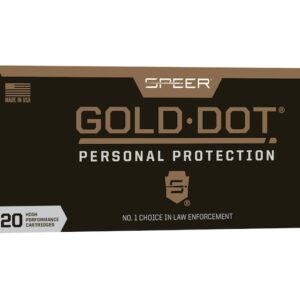 Speer Gold Dot Ammunition 300 AAC Blackout 150 Grain Gold Dot Bonded Soft Point Box of 20