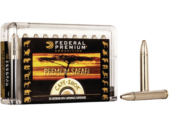 Federal Premium Safari Ammunition 458 Winchester Magnum 400 Grain Trophy Bonded Bear Claw