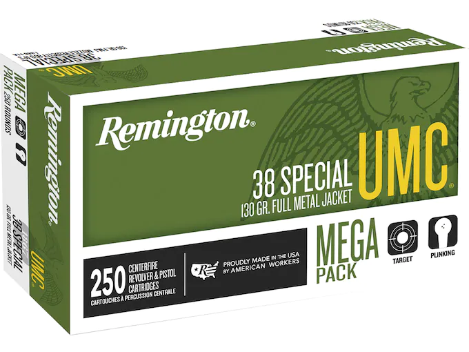 Remington UMC Ammunition 38 Special 130 Grain Full Metal Jacket