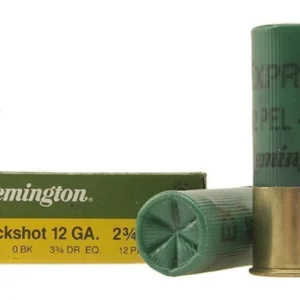 Remington Express Ammunition 12 Gauge 2-3/4" 0 Buckshot 12 Pellets Box of 5