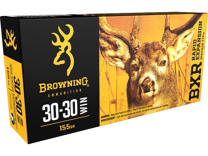 Browning BXR Rapid Expansion Ammunition 30-30 Winchester 155 Grain Matrix Tip Box of 20