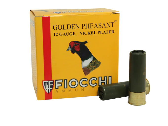 Fiocchi Golden Pheasant Ammunition 12 Gauge Nickel Plated Shot
