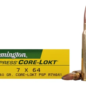 Remington Core-Lokt Ammunition 7x64mm Brenneke 140 Grain Core-Lokt Pointed Soft Point Box of 20