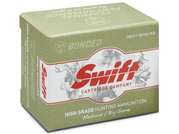 Swift High Grade Heavy Revolver Hunting Ammunition 500 S&W Magnum 325 Grain Swift A-Frame Box of 20