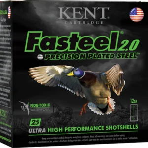 Kent Fasteel 2.0 Precision Steel Waterfowl Ammunition 12 Gauge Non-Toxic Steel Shot