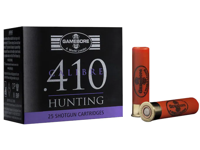 Kent Cartridge Gamebore Game and Hunting Ammunition 410 Bore 2-1/2" 3/8 oz #7 Shot Box of 25