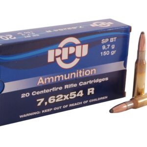 Prvi Partizan Ammunition 7.62x54mm Rimmed Russian (7.62x53mm Rimmed) 150 Grain Soft Point Box of 20