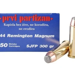 Prvi Partizan Ammunition 44 Remington Magnum 300 Grain Semi-Jacketed Soft Point Box of 50