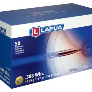 Lapua Scenar Ammunition 308 Winchester 167 Grain Hollow Point Boat Tail Box of 50