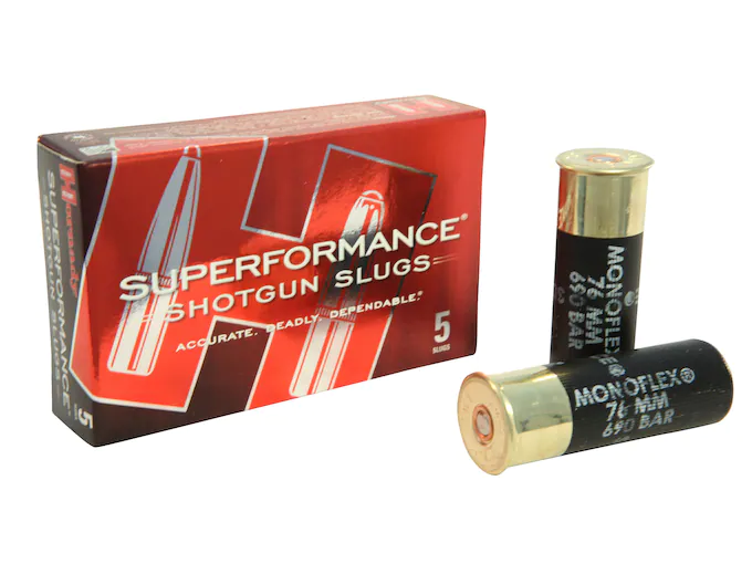 Hornady Superformance Ammunition 12 Gauge 2-3/4" 300 Grain MonoFlex Sabot Slug Box of 5