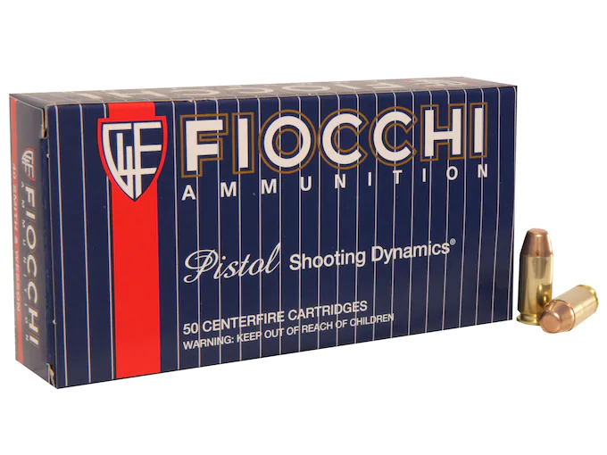 Fiocchi Shooting Dynamics Ammunition 40 S&W 170 Grain Full Metal Jacket Truncated Cone Box of 50