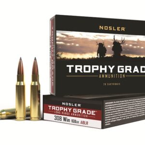 Nosler Trophy Grade Ammunition 308 Winchester 168 Grain AccuBond Long Range Box of 20