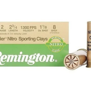 Remington Premier Nitro Gold Sporting Clays Target Ammunition 12 Gauge 2-3/4" 1-1/8 oz #8 Shot High Velocity