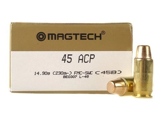 Magtech Ammunition 45 ACP 230 Grain Full Metal Jacket Semi-Wadcutter