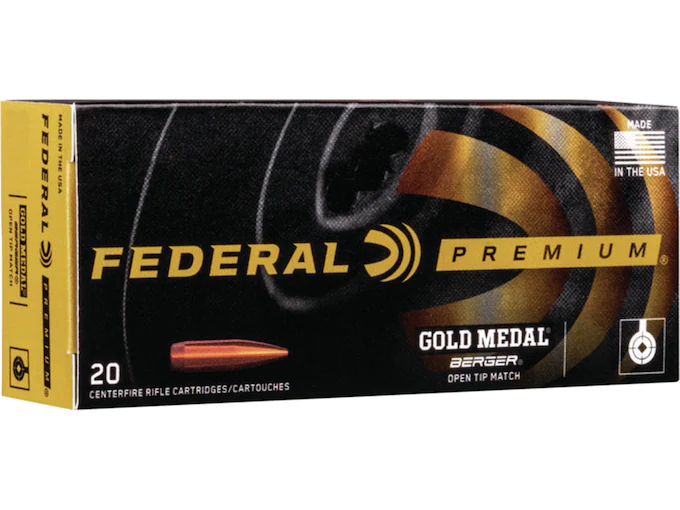 Federal Premium Gold Medal Berger Ammunition 300 Norma Magnum 215 Grain Berger Hybrid Box of 20