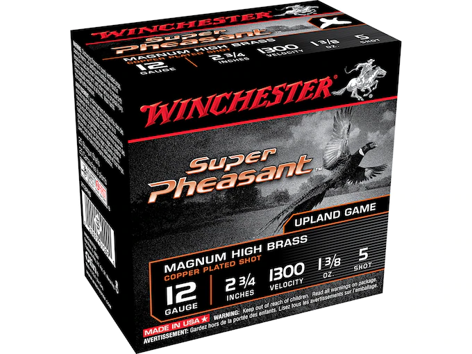 Winchester Super Pheasant High Velocity Ammunition 12 Gauge 2-3/4" 1-3/8 oz
