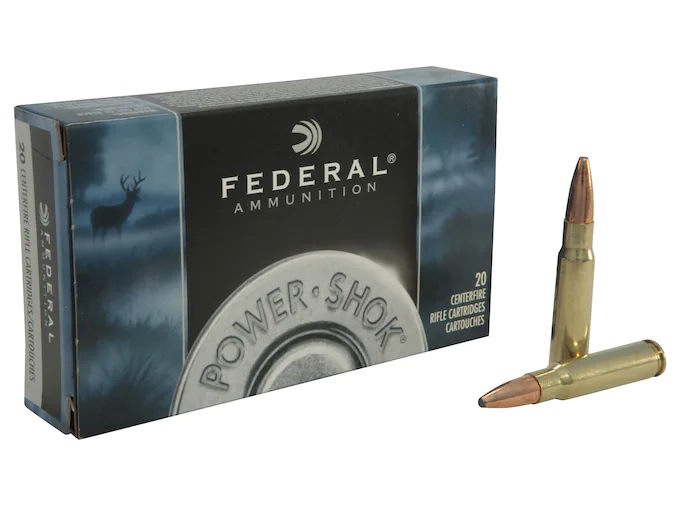 Federal Power-Shok Ammunition 338 Federal 200 Grain Uni-Cor Soft Point Box of 20