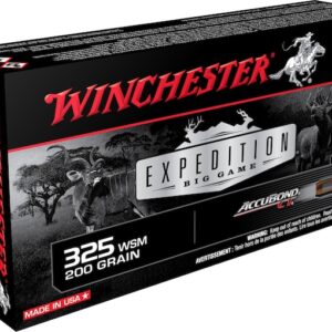 Winchester Expedition Big Game Ammunition 325 Winchester Short Magnum (WSM) 200 Grain Nosler AccuBond Box of 20