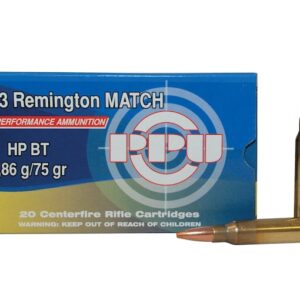 Prvi Partizan Match Ammunition 223 Remington 75 Grain Hollow Point Boat Tail