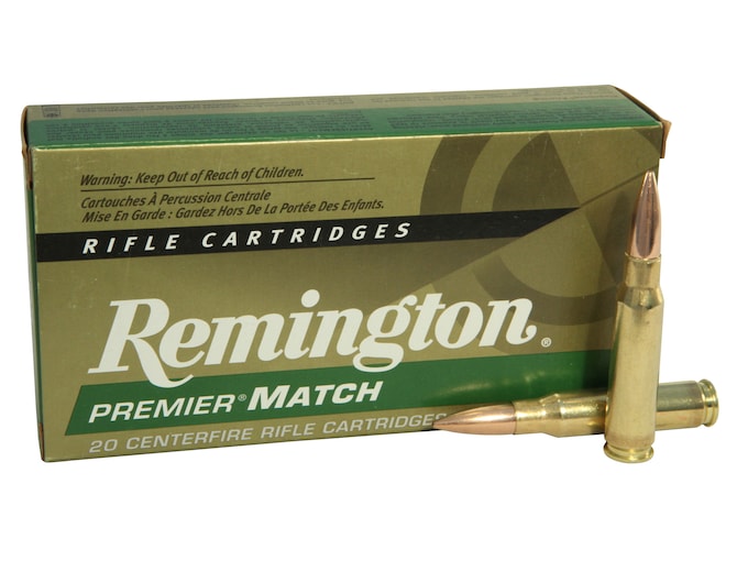 Remington Premier Match Ammunition 308 Winchester 168 Grain Sierra MatchKing Hollow Point Box of 20